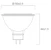 sylvania Kohdelamppu refled superia r. mr16 840 621lm gu5.3 36d dim