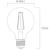 sylvania Sisustuslamppu toledo retro g80 6w/827 640lm e27 cl