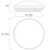 sylvania Yleisvalaisin pinta start eco 0043426 12w 1025lm 3k/4k ip44
