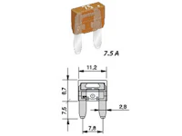 LAATTASULAKE MINI GM 7,5A Sulake Mini Gm 7,5A Ruskea