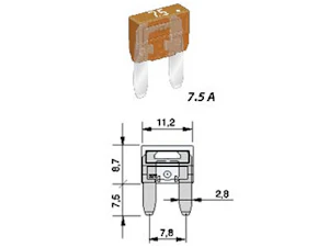 autoline Laattasulake mini gm 7,5a sulake mini gm 7,5a ruskea