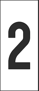 hammarprodukter Merkintäkilpi h25 va 25mm numero 2, pss 100