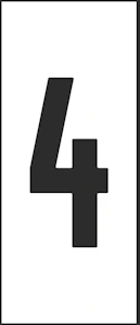 hammarprodukter Merkintäkilpi h25 va 25mm numero 4, pss 100