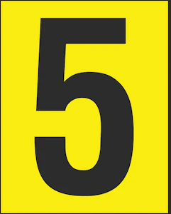 hammarprodukter Merkintäkilpi h50v numero 5, pss 25