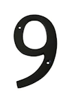 TALONUMERO CELLO 9 MUSTA 12,5cm