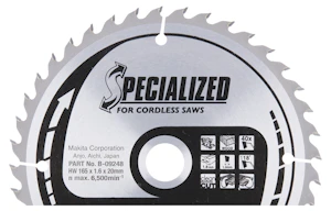 makita Pyörösahanterä makita 165x20x1,6mm z-40 b-09248