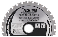PYÖRÖSAHANTERÄ MAKITA 136x20x1,5mm Z-30 B-10615