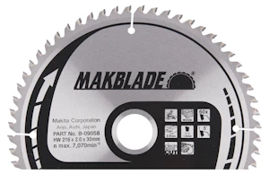 makita Pyörösahanterä makita 216x30x2,0mm z-60 b-09058