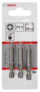 bosch Ruuvauskärki bosch pz2 extra hart 49mm 3kpl