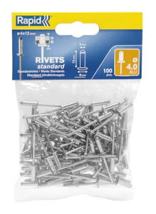 rapid Nitar rapid 4,0x12mm 100st