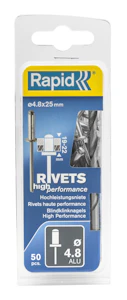rapid Nitar rapid high perf. 4,8x25mm 50st