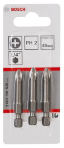 bosch Ruuvauskärki bosch ph2 extra hart 49mm 3kpl