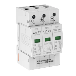 obo bettermann Överspänningsskydd solcell v20 v20c3ph 600v dc