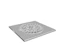 uponor Neliökansi uponor 200x200 drain 32mm reikä rst