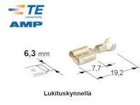 LIITIN 6,3MM NAARAS MESSINKI 1-2,5MM2 ESIPURISTETTU
