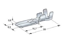 LIITIN 6,3MM UROS 0,5-1,5MM2 JOHDOLLE