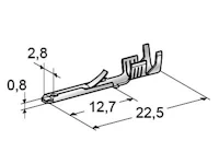 LIITIN UROS 2,8MM DIN46343 M280 100KPL/PKT