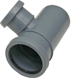 pipelife Grenrör 110x75mm x 88,5° 2 muff x slät