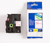 TAPE 36MM RÖD/VIT