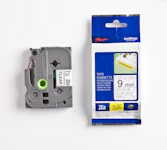 TAPE 9MM SVART/TRANSP