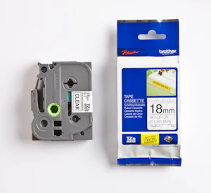 brother Tape 18mm svart/transp
