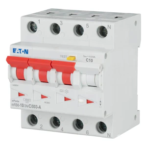 eaton Vikavirtajohdonsuojakatk eaton mrb6-10/3n/c/003-a 10a 30ma c