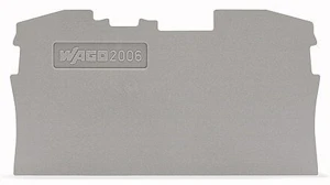 wago Päätylevy wago 2006-1292, 2n pääty/väli, ora
