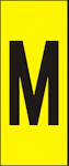 MÄRKSYSTEM H10 GUL BOKSTAV M AL
