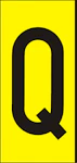 MÄRKSYSTEM H50 GUL BOKSTAV Q AL