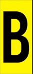 MÄRKSYSTEM H160 GUL BOKSTAV B AL