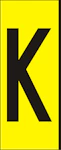 MÄRKSYSTEM H80 GUL BOKSTAV K AL