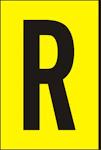 MÄRKSYSTEM R5000 BOKSTAV R DEKAL
