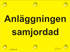 hammarprodukter Skylt anlägg samjordad al