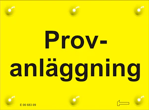 hammarprodukter Skylt provanläggning al