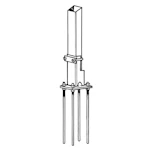BERGFOT STOLPE 80X80MM