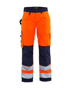 blåkläder Naisten housut blåkläder 7155 18115389 oranssi/sininen d21
