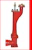 rödhammarbolagen Brandpost rhb 3 röd l=1410 mm