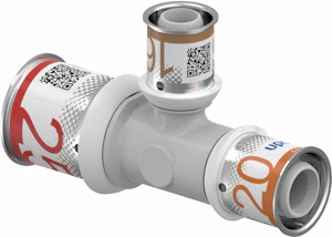 uponor Kompo t-haaraliitin uponor 25x16x20 s-press plus ppsu