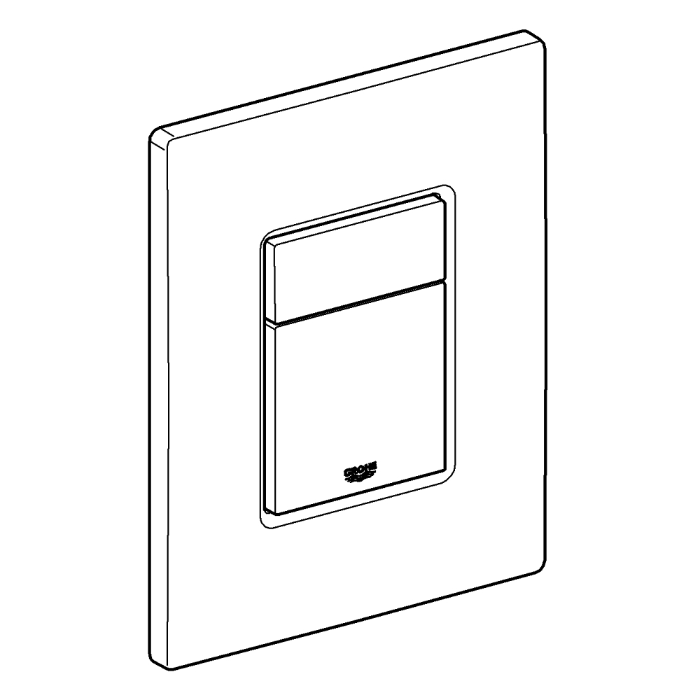 grohe Huuhtelupainike grohe 38732000 skate cosmo kromi
