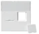 abb Centrumplatta 2xrj45 vit