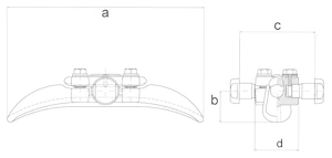 melbye Linhållare svk 241 b b=bred maxbredd 119mm upplagt