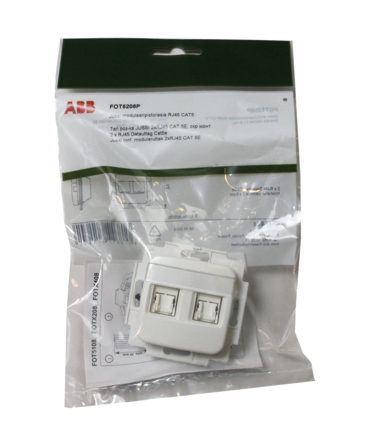 abb Datapistorasia abb jussi 2xrj45utp fot5208p