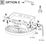 KIINNITYSTARVIKE HIPAK LED HIPAK STIRRUP 200/250W MCE/MWA