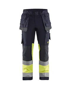 blåkläder Riipputaskuhousut blåkläder koko d96 sininen/keltainen