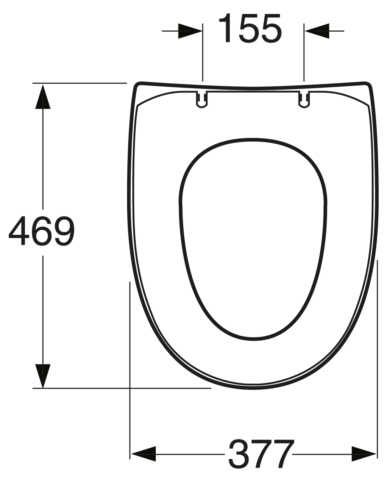 gustavsberg Wc-istuinkansi gustavsberg 5500 nautic vakio valkoinen