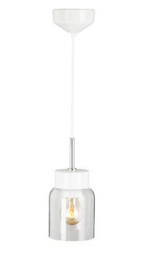 ifö electric Armatur tova klarglas vit/vit