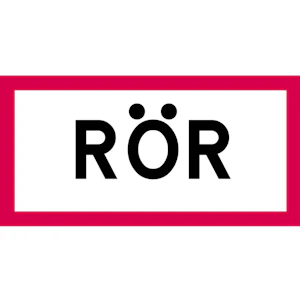 hammarprodukter Skylt rör 2000x1000mm