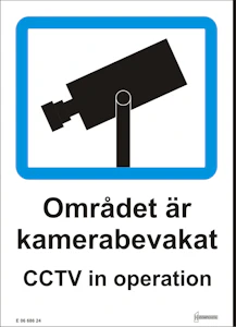 hammarprodukter Dekal kamerabevakning a5