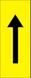 hammarprodukter Märksystem h80 gul pil upp/ner