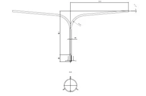 tehomet Safetypole 2x2,0m överdel